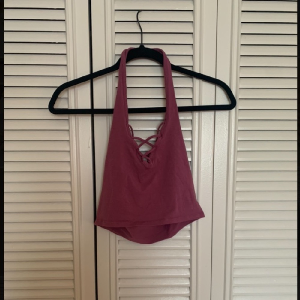Express Halter Crop Top